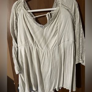 Womens plus Torrid flowy lace top
